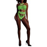 Ouch! Glow Body à encolure grecque Vert Fluo
